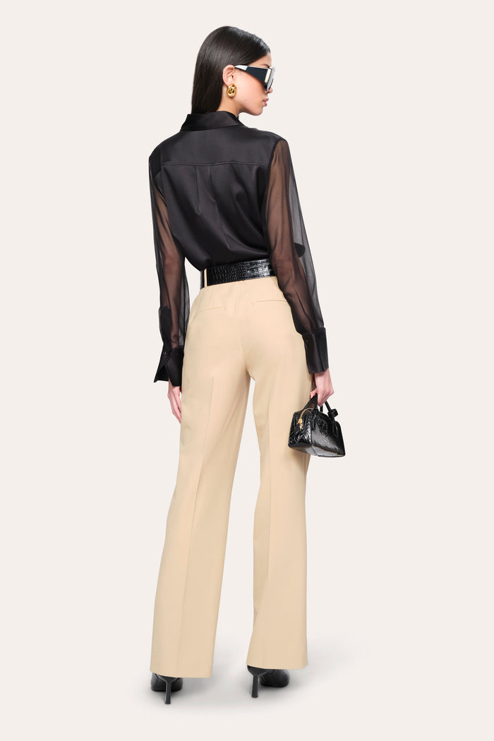 Elie Tahari Mia Wide Pant TOFFEE