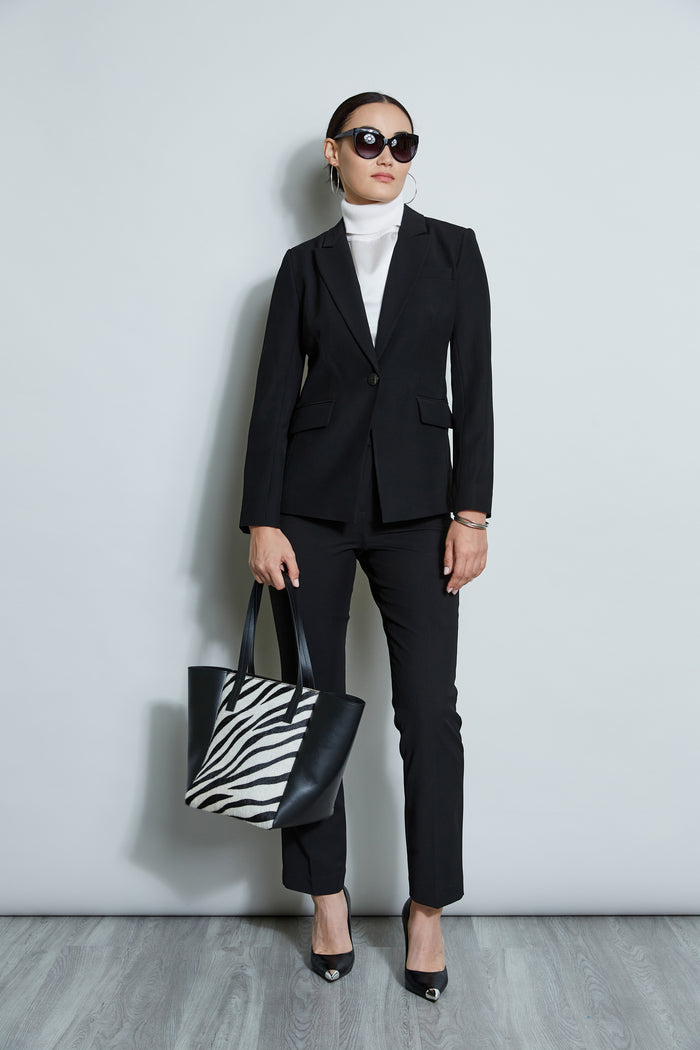 Elie Tahari One Button Blazer NOIR