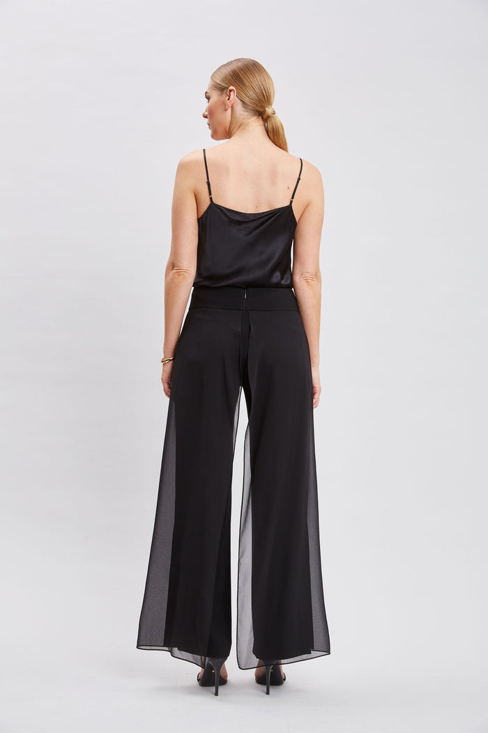Elie Tahari Stretch Silk Satin Cami BLACK