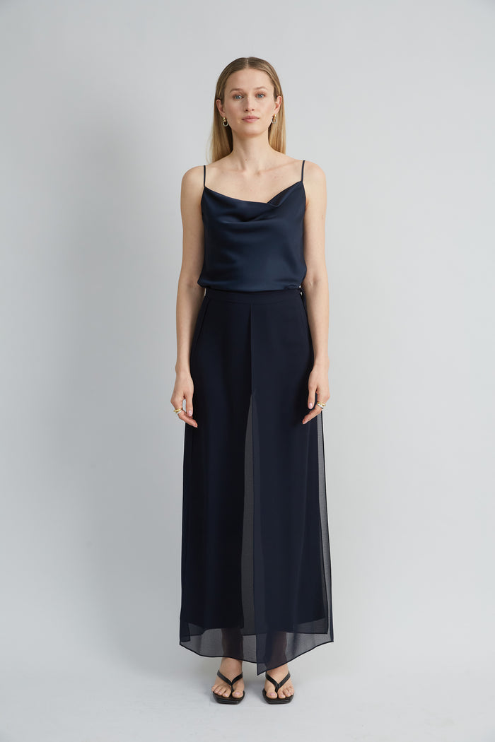 Elie Tahari Stretch Silk Satin Cami STARGAZER