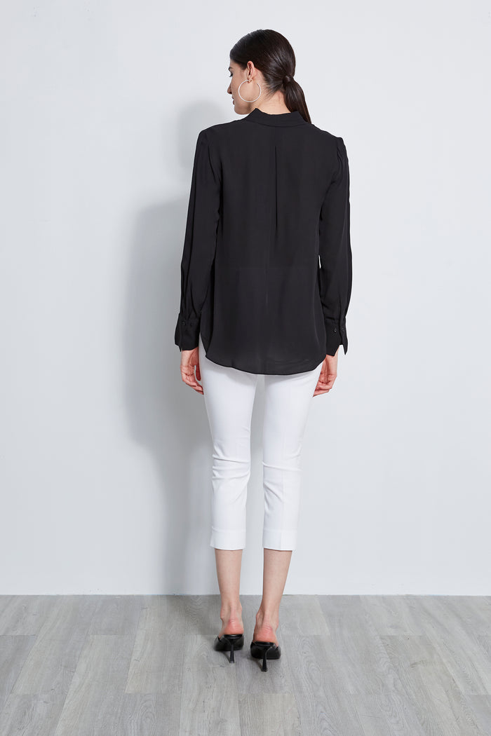 Elie Tahari Stretch-Twill Cropped Pant Pant White