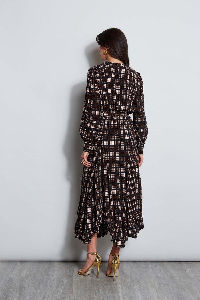 Elie Tahari T-Tahari Icon Dot Midi Dress ICON DOT