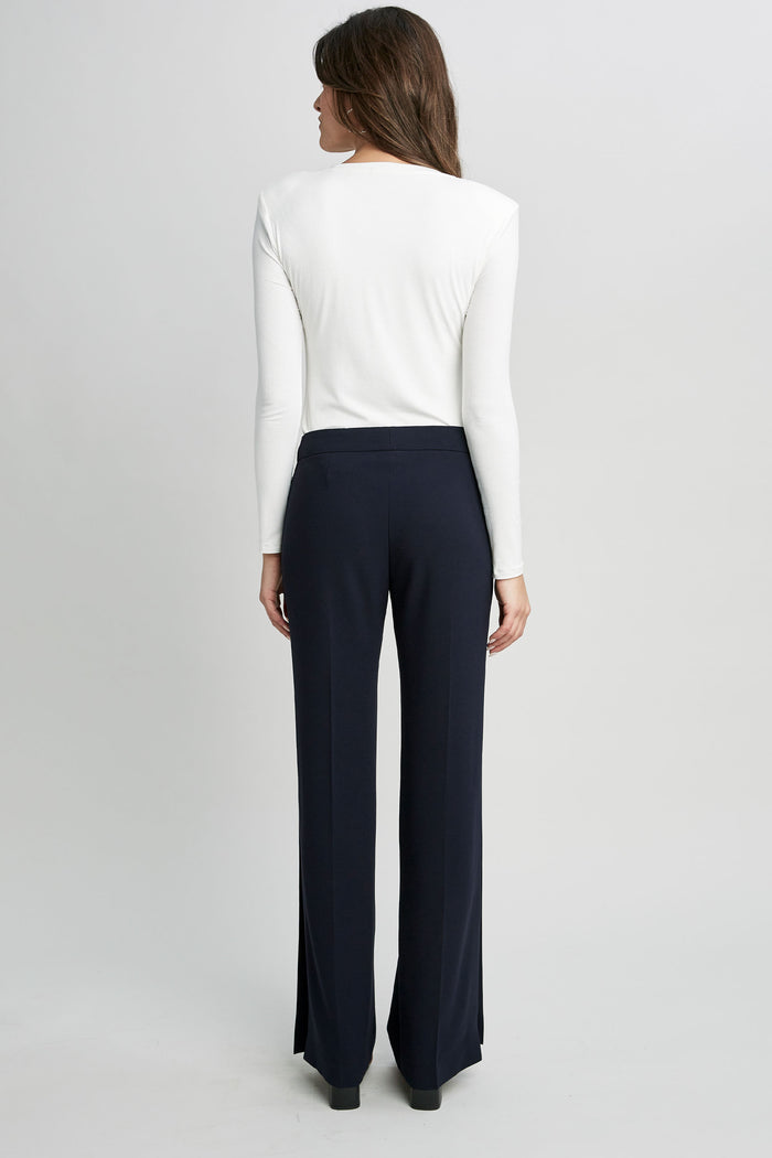 Elie Tahari U-Neck Bodysuit Sky White