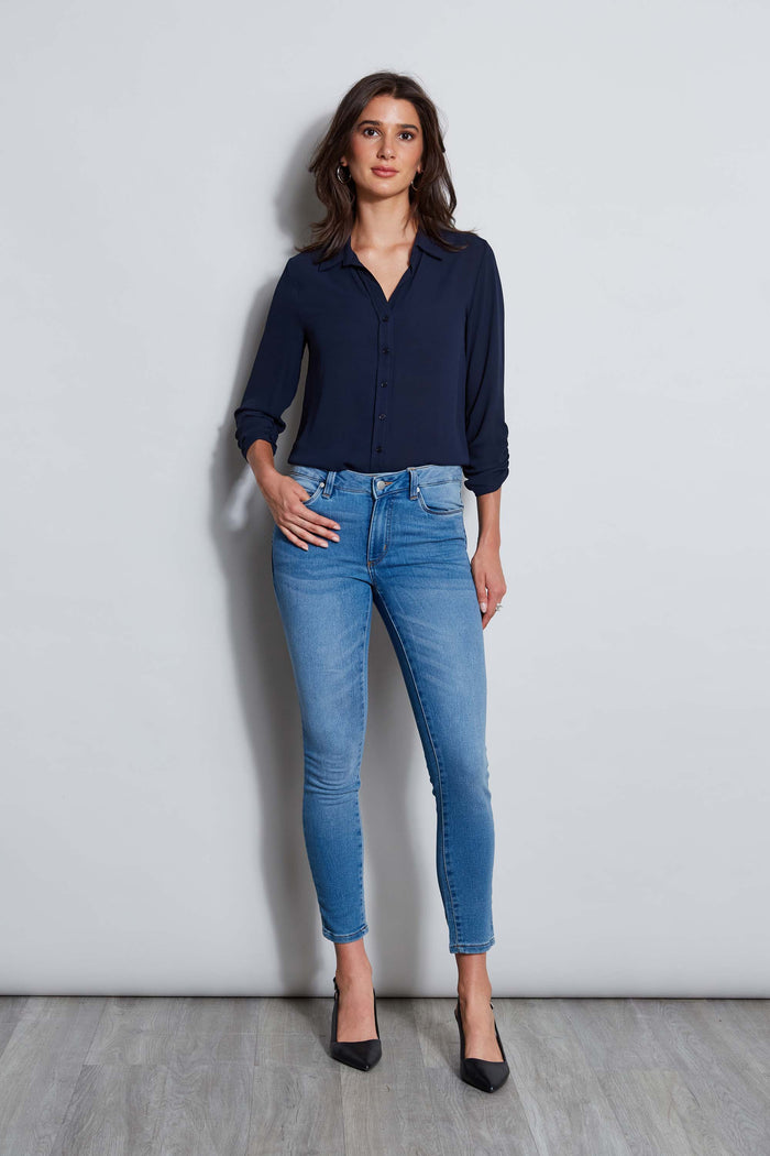Elie Tahari Tahari 28" Skinny Denim Jeans GLACIER WASH