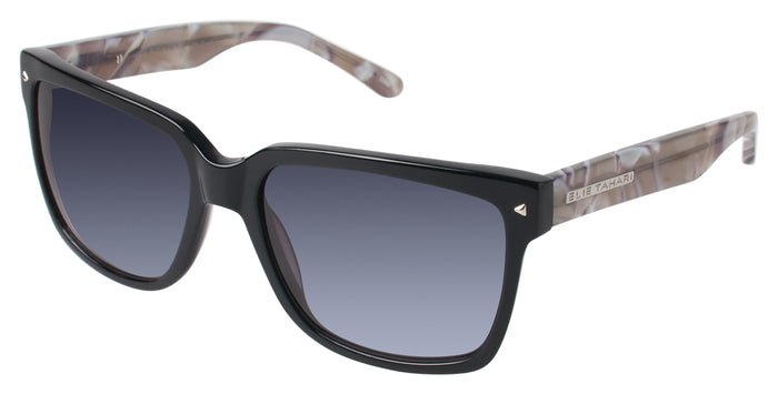 Elie Tahari Classic Rectangle Sunglasses Black/Grey Pearl