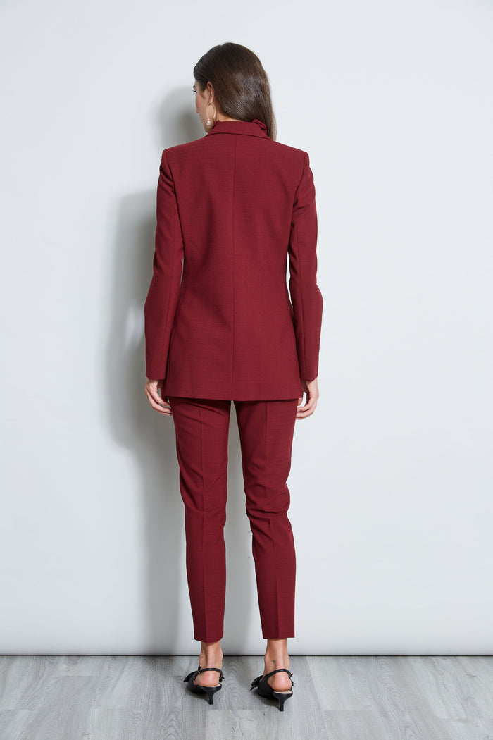 Elie Tahari 7 Button Blazer BORDEAUX