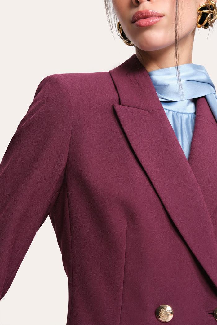 Elie Tahari Amara Blazer PLUM