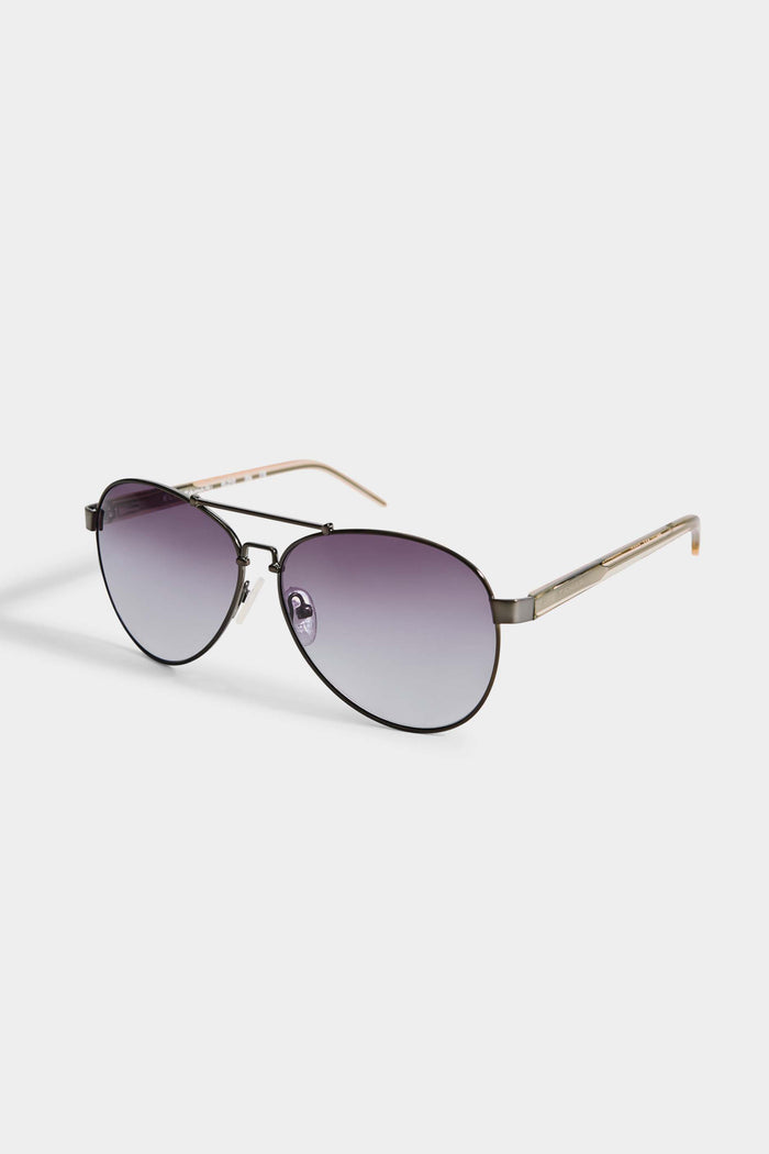 Elie Tahari Avitator Sunglasses GUNMETAL