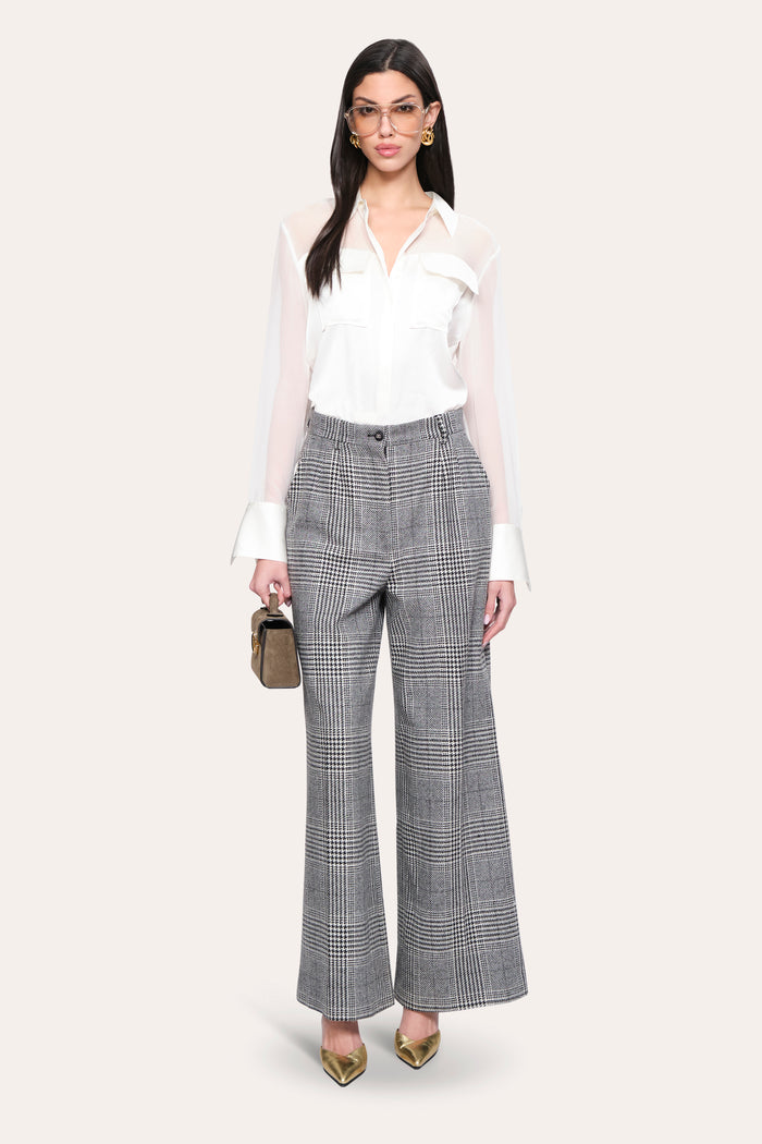 Elie Tahari Bia Silk Blouse FRESH PEARL