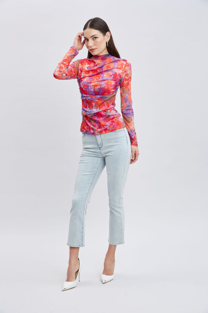 Elie Tahari Bloomsbury Mesh Knit MULTI