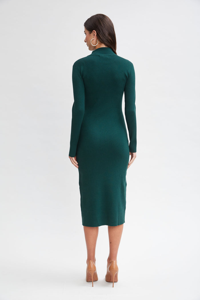 Elie Tahari Button Sweater Dress JUNIPER