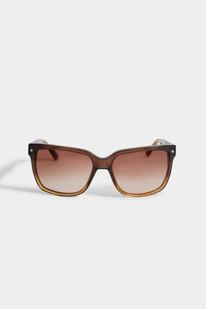Elie Tahari Classic Rectangle Sunglasses BROWN
