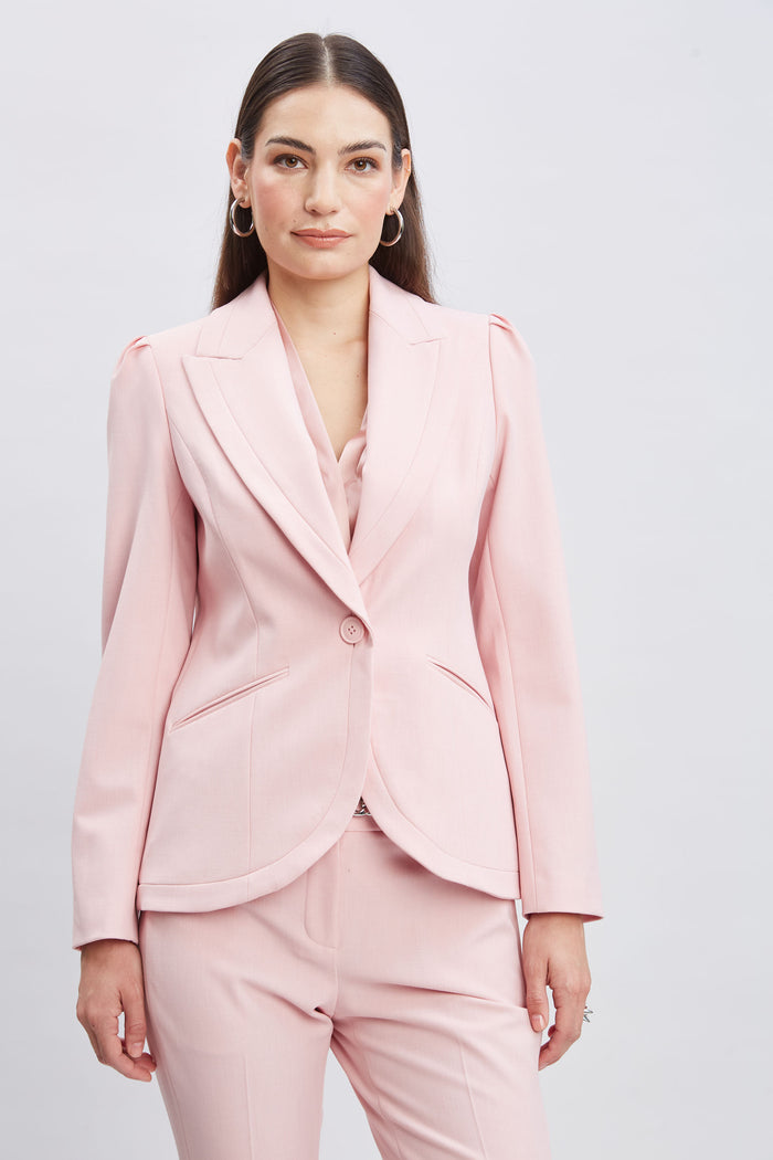 Elie Tahari Contour Blazer PINK LEMONADE
