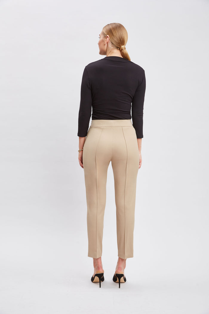 Elie Tahari Contour Slim Cropped Pant RATTAN