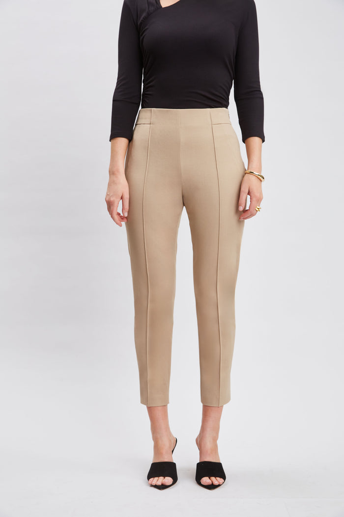 Elie Tahari Contour Slim Cropped Pant RATTAN