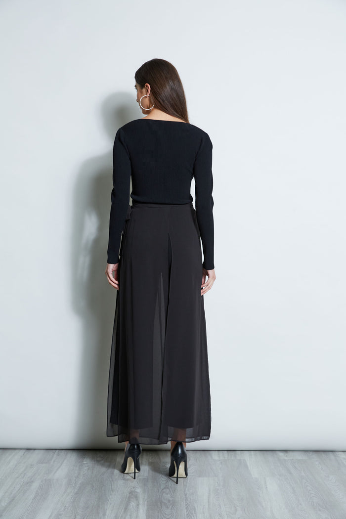 Elie Tahari Contour Twist Sweater NOIR