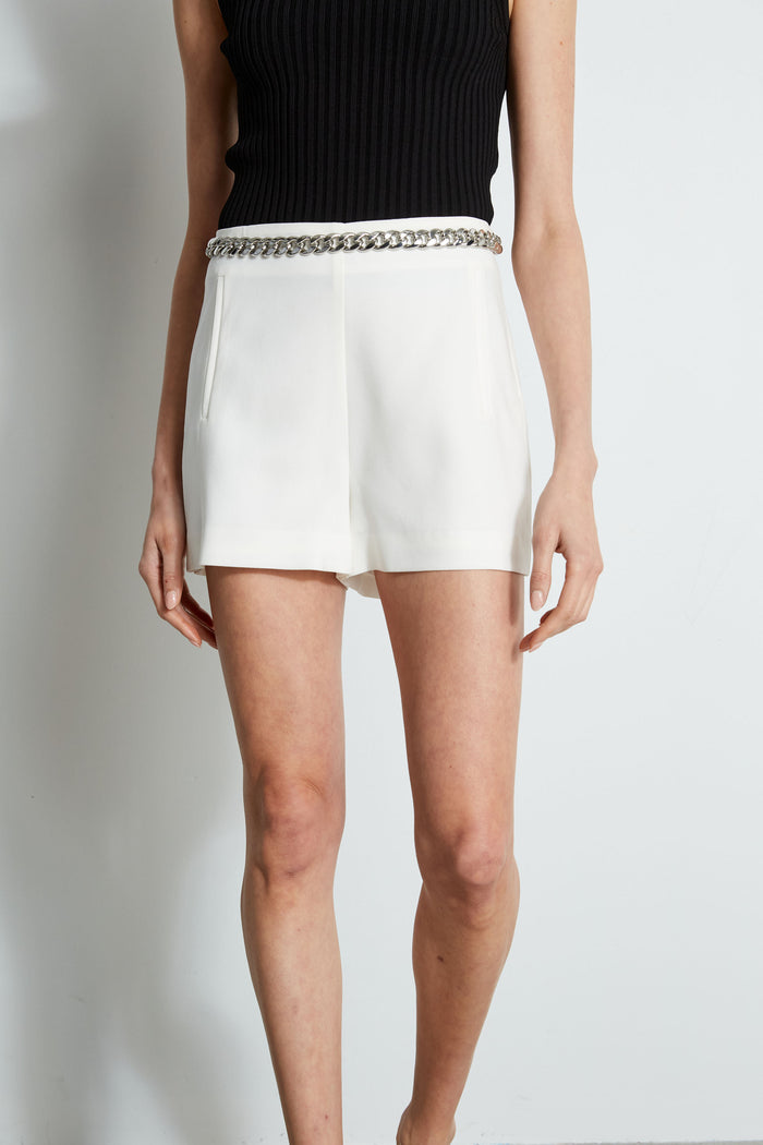 Elie Tahari Crepe Shorts FOAM