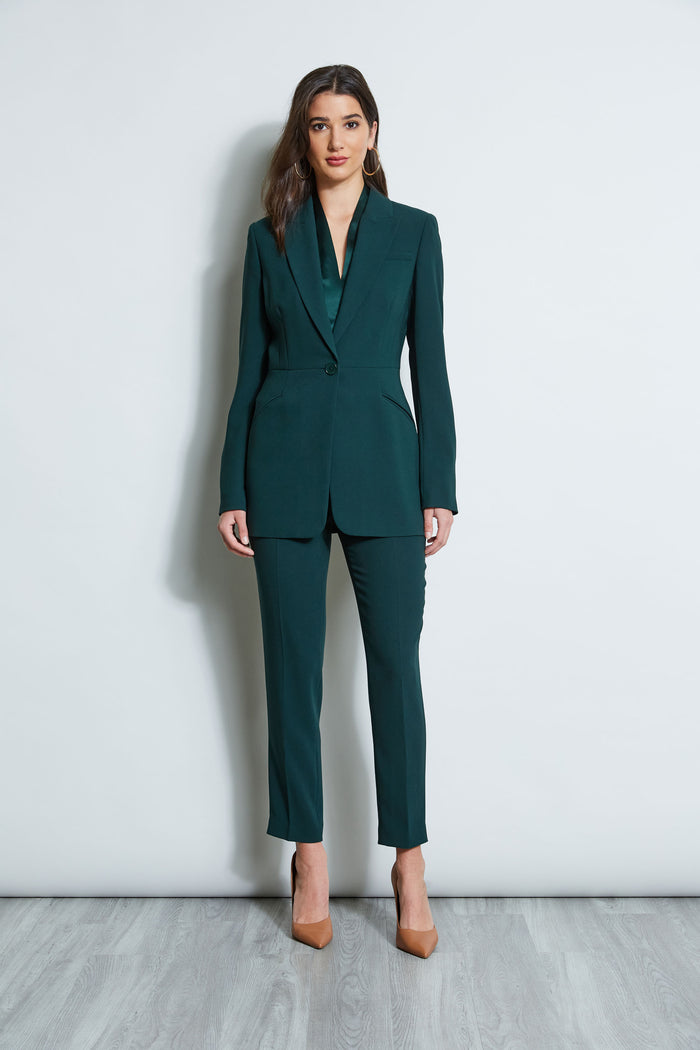 Elie Tahari Crepe Slim Leg Pant JADITE