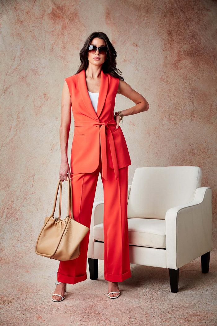 Elie Tahari Crepe Vest JUPITER GLOW