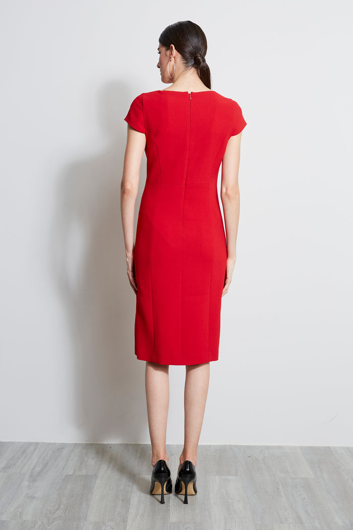 Elie Tahari Cut Out Embroidered Dress SIREN