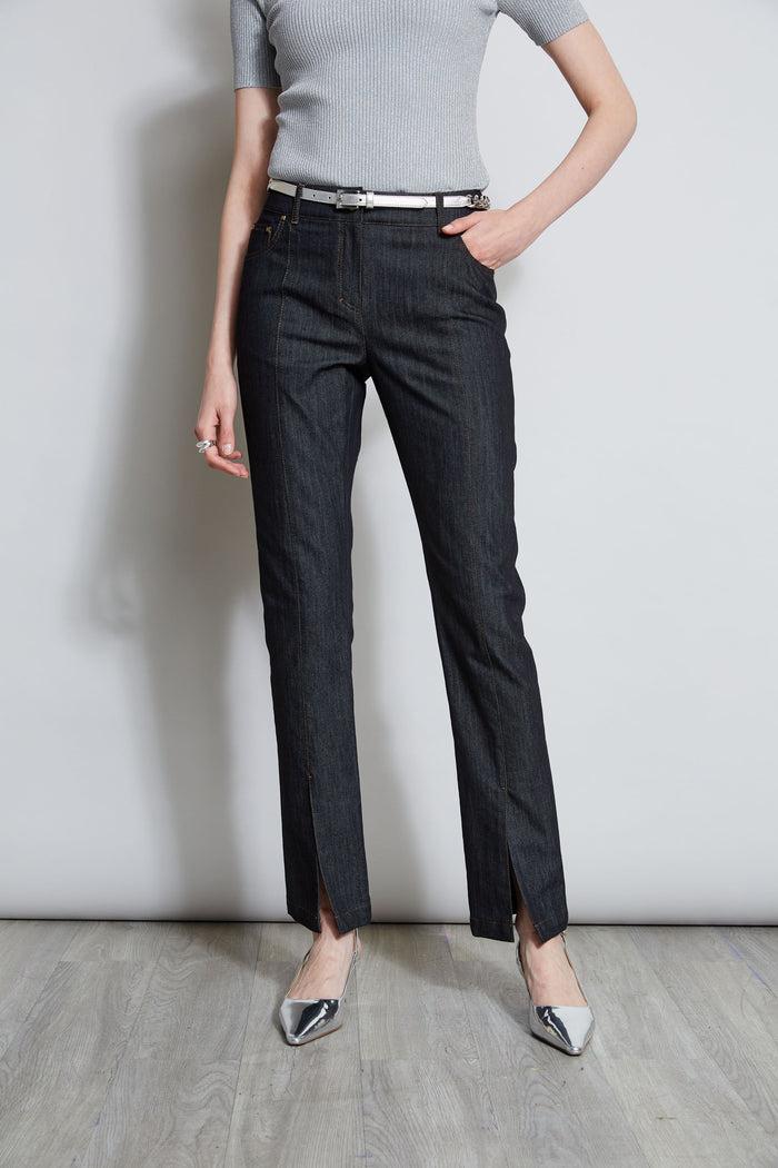 Elie Tahari Denim Slit Front Jeans INDIGO