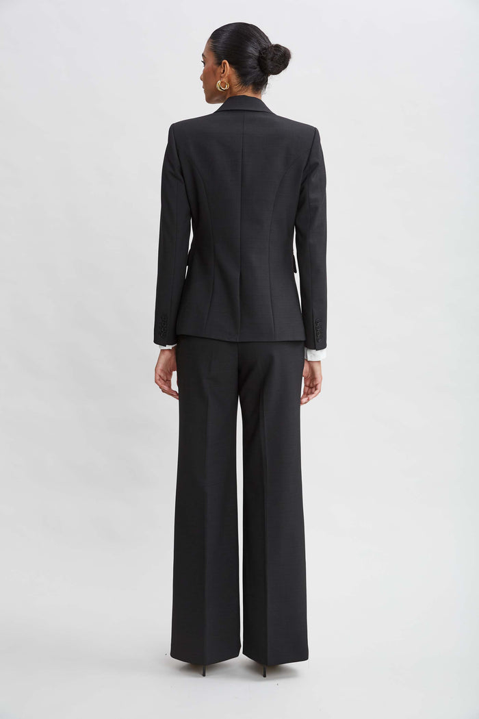 Elie Tahari Double Breasted Blazer BLACK