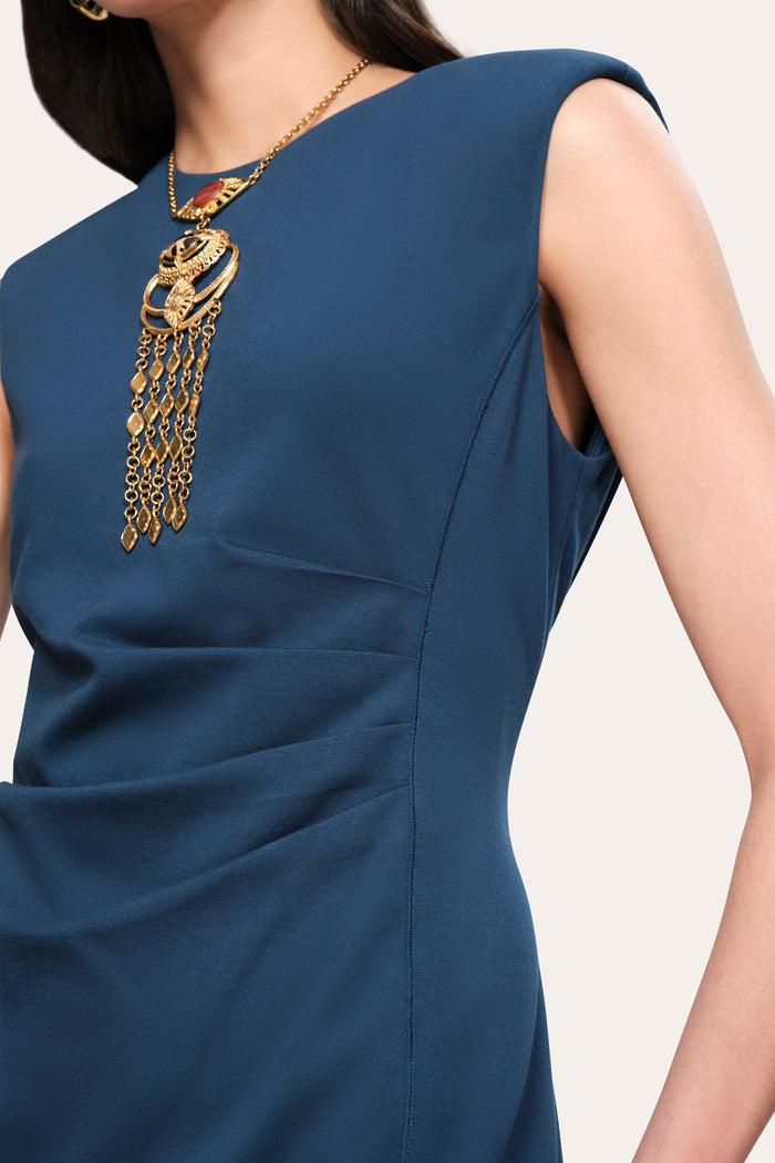 Elie Tahari Erin Ruched Dress DEEP TEAL