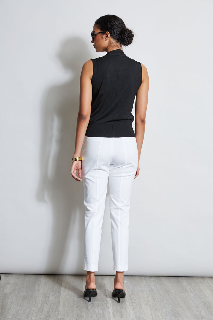 Elie Tahari Faux Wrap Sweater BLACK