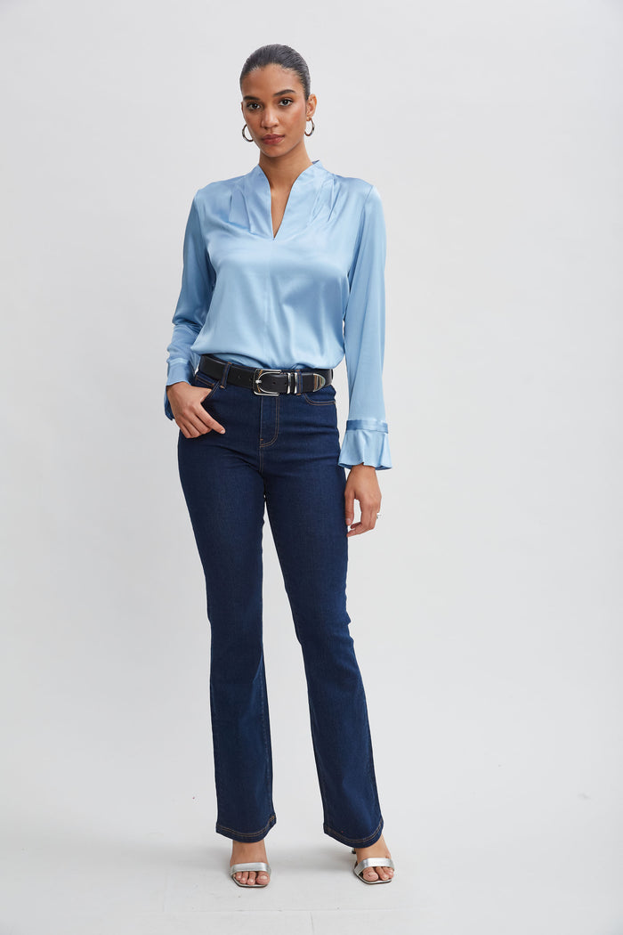 Elie Tahari Fit & Flare Jeans DARK WASH
