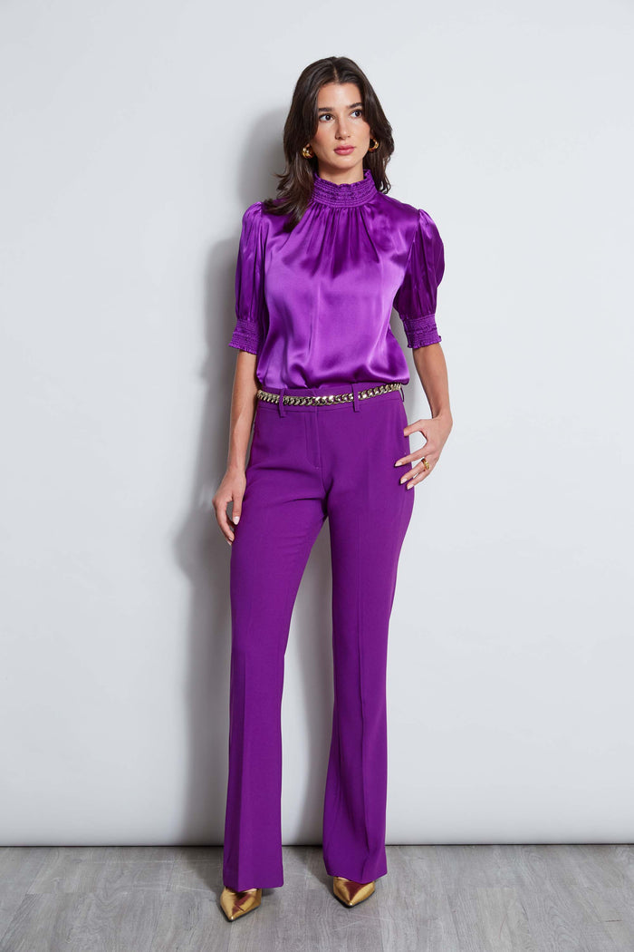 Elie Tahari Fit & Flare Pant BERRY