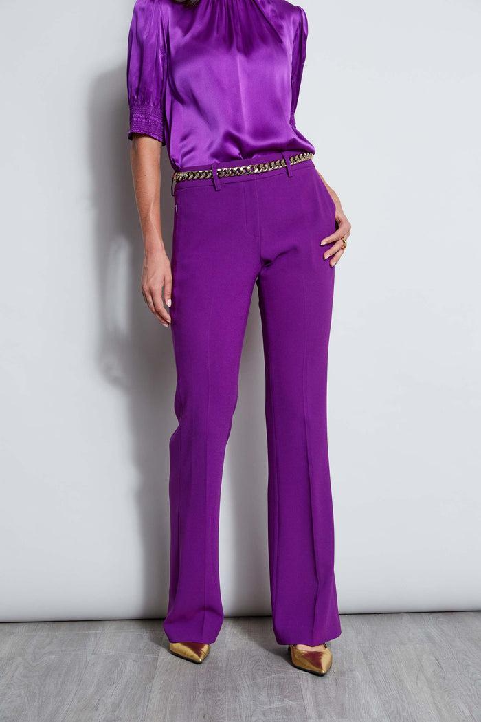 Elie Tahari Fit & Flare Pant BERRY