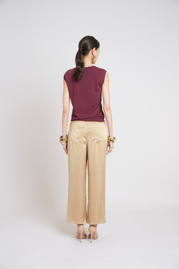 Elie Tahari Gilded Top PLUM