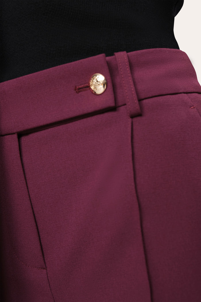 Elie Tahari Jasmine Cigarette Pant PLUM