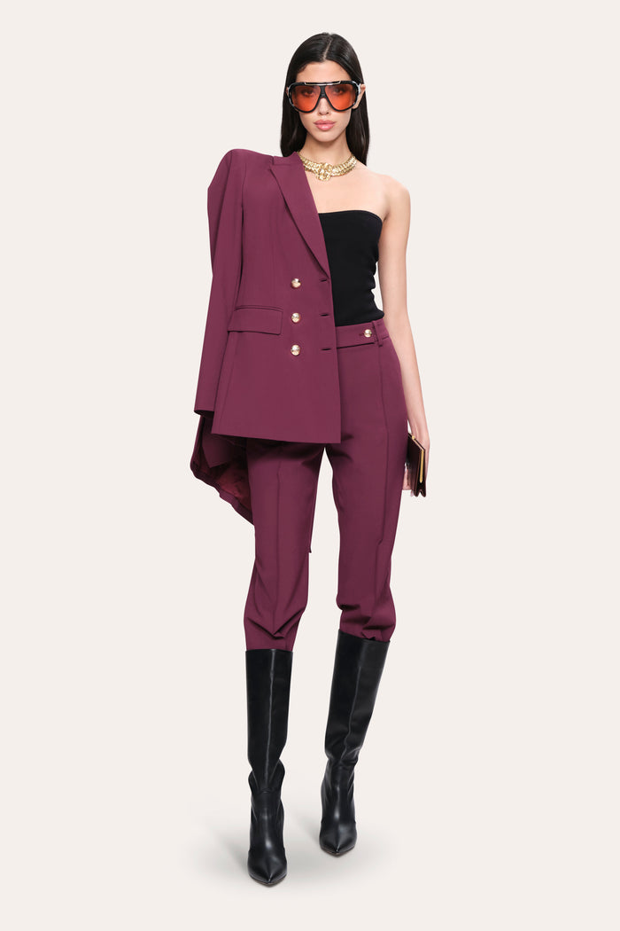 Elie Tahari Jasmine Cigarette Pant PLUM