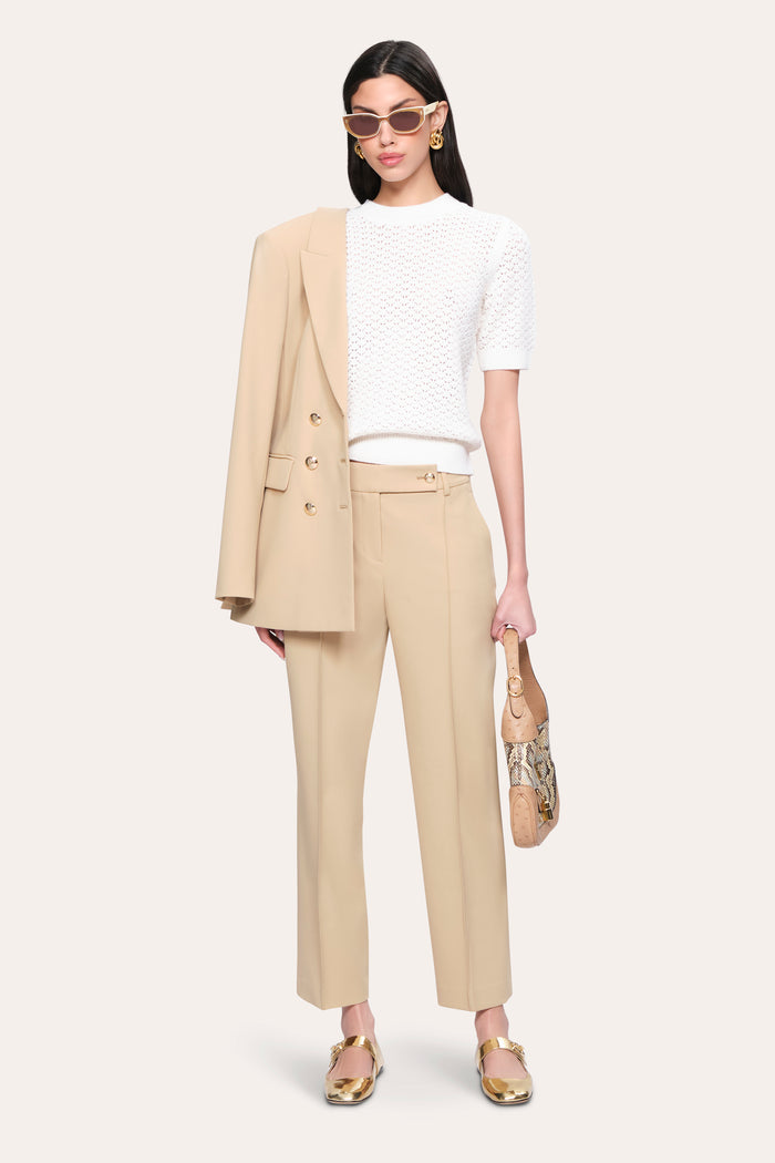 Elie Tahari Jasmine Cigarette Pant TOFFEE