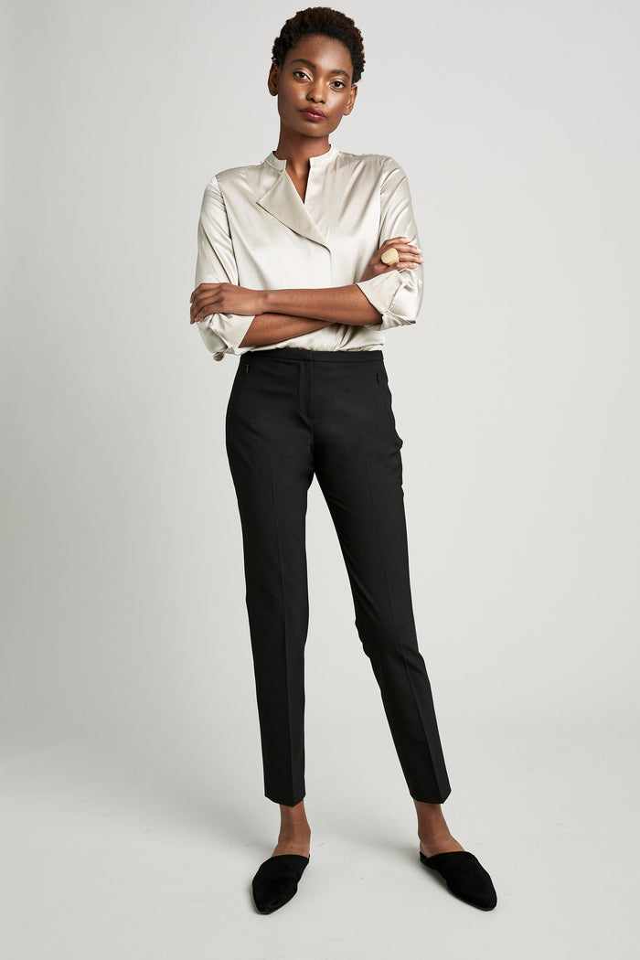 Elie Tahari Jillian Straight-Leg Pant Navy Yard