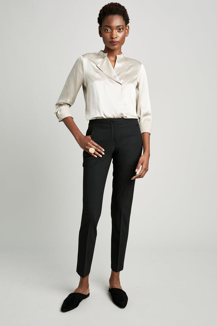 Elie Tahari Jillian Straight-Leg Pant Navy Yard