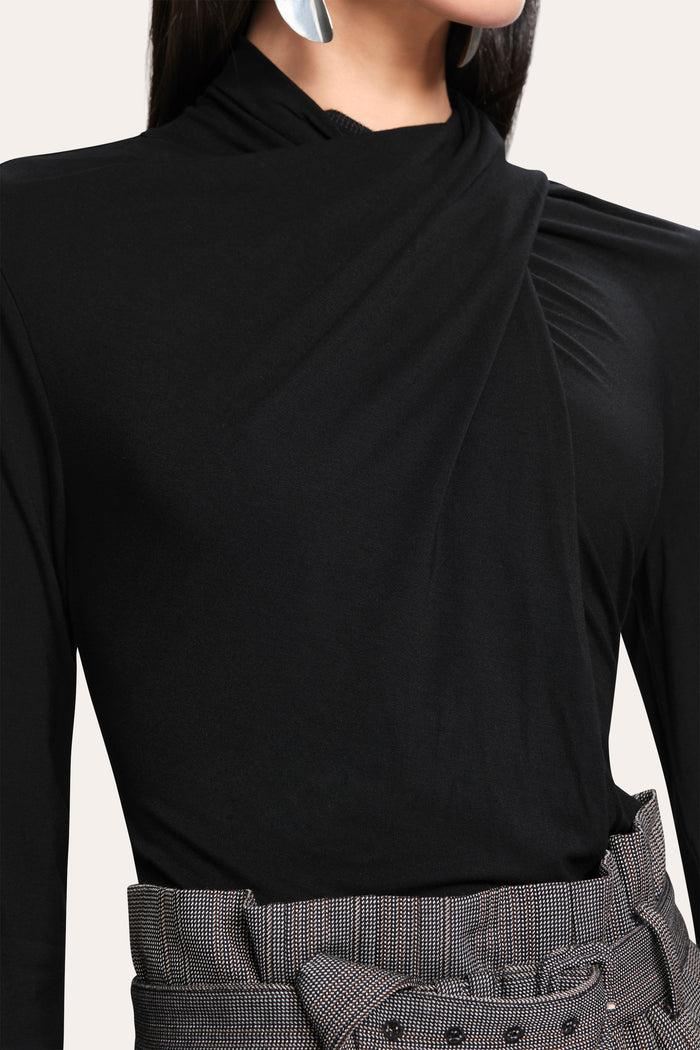 Elie Tahari Kaia Twist Knit BLACK