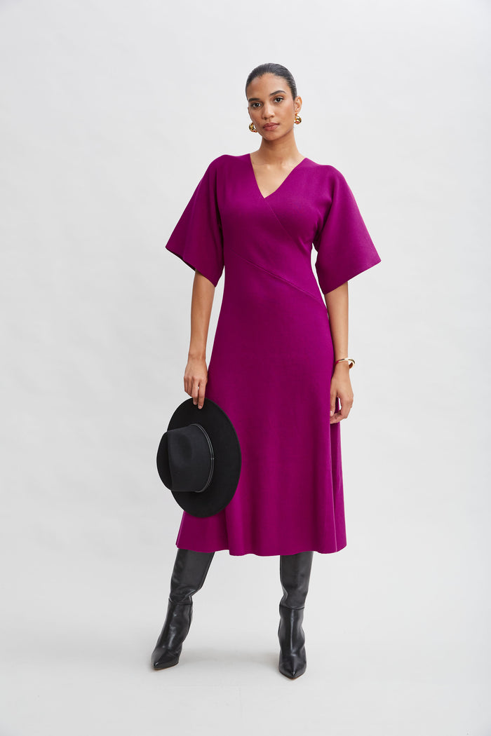 Elie Tahari Kimono Sweater Dress PALACE PINK