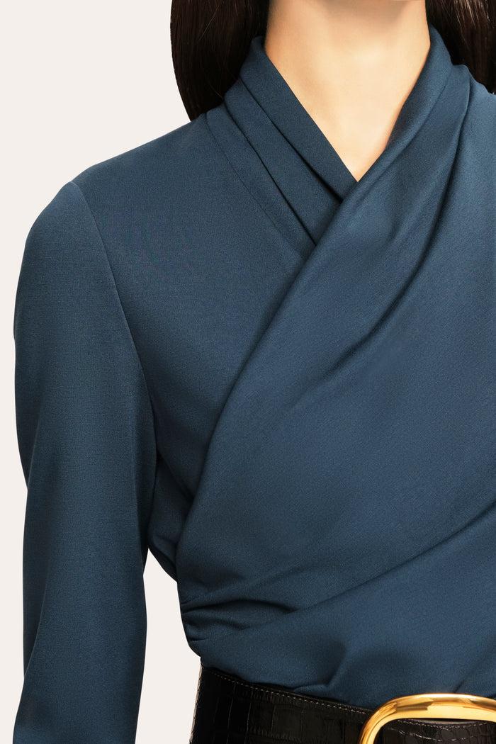 Elie Tahari Margaux Ruched Dress DEEP TEAL