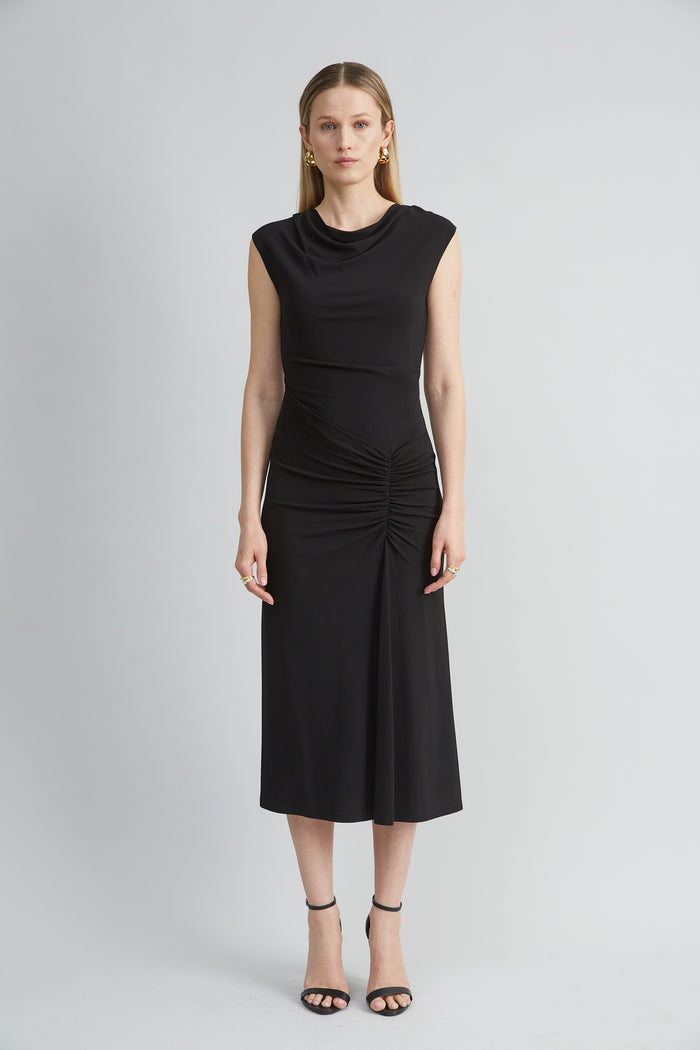 Elie Tahari Matte Jersey Dress BLACK