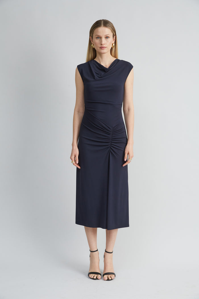 Elie Tahari Matte Jersey Dress INDIGO