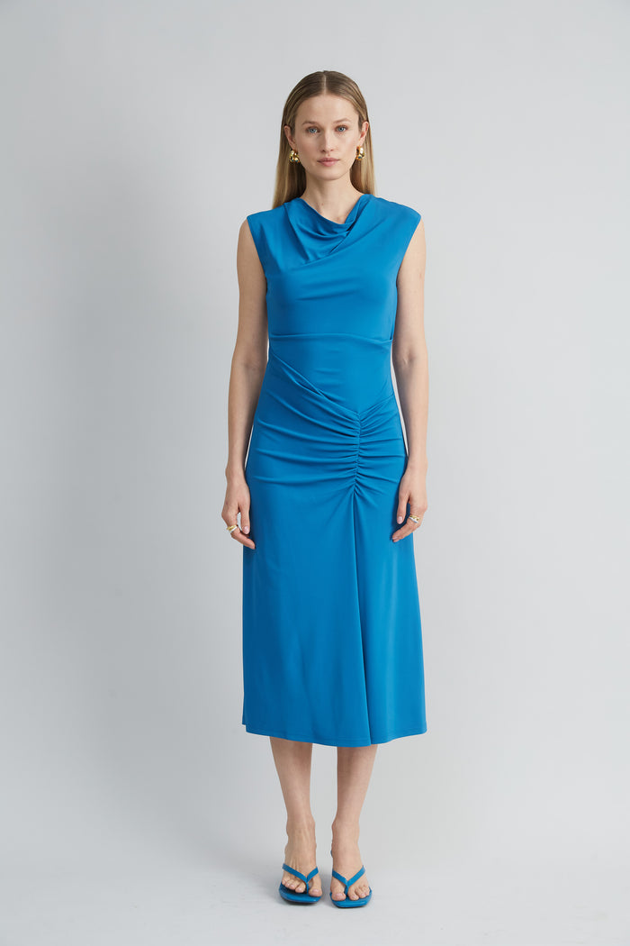 Elie Tahari Matte Jersey Dress OCEAN