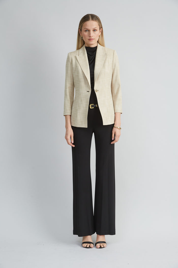 Elie Tahari Matte Jersey Wide Leg Pant BLACK