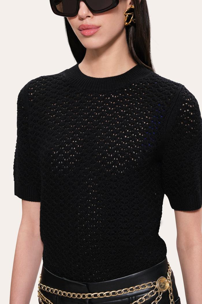 Elie Tahari Maya Wool Sweater BLACK