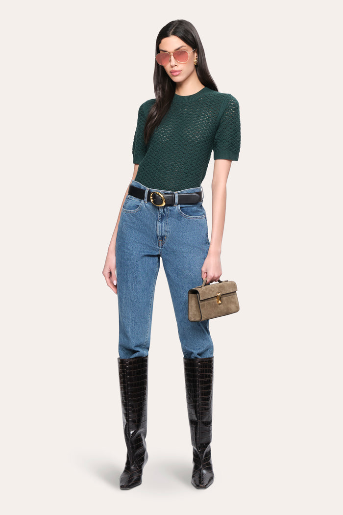 Elie Tahari Maya Wool Sweater DARK WILLOW