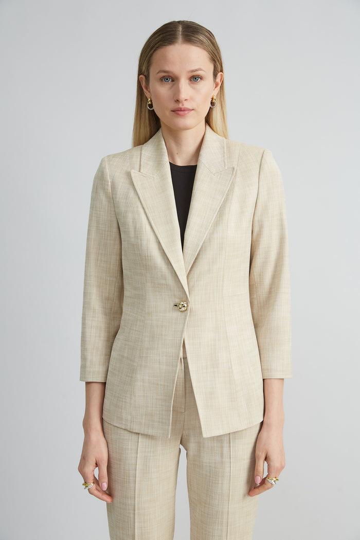 Elie Tahari Mélange Blazer CASHEW MELANGE