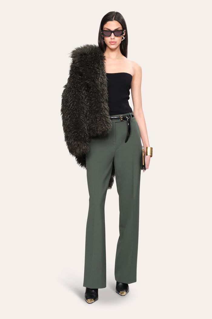 Elie Tahari Mia Wide Pant DARK WILLOW