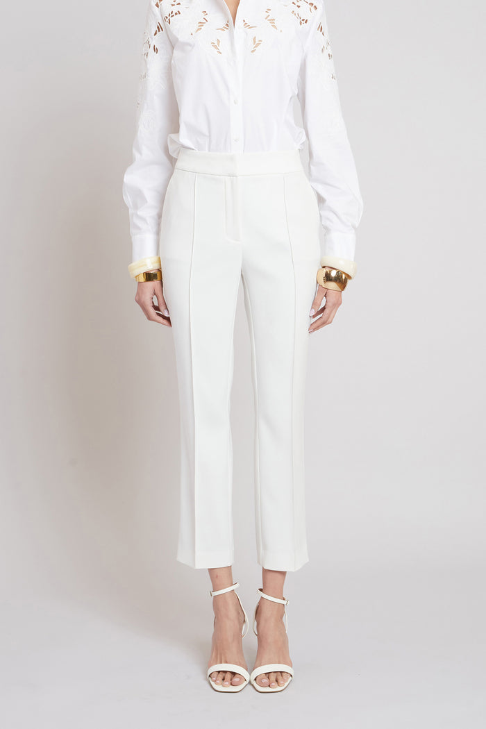 Elie Tahari Micro Flare Crepe Pant FOAM