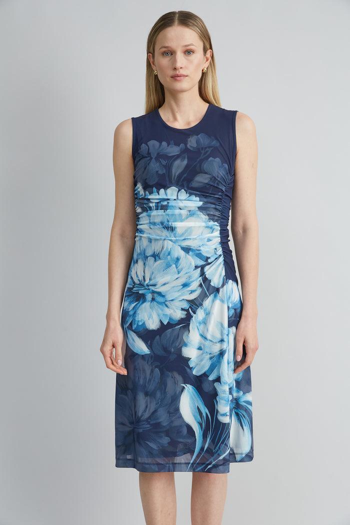 Elie Tahari Midnight Shadow Mesh Dress MULTI